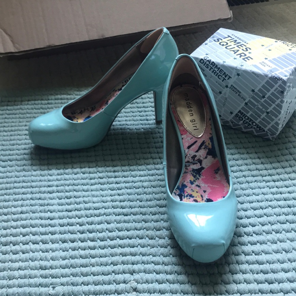 perfect aqua Madden Girl heels